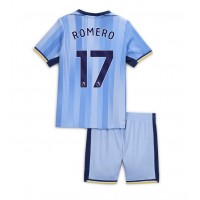 Tottenham Hotspur Cristian Romero #17 Replika babykläder Bortaställ Barn 2024-25 Kortärmad (+ korta byxor)